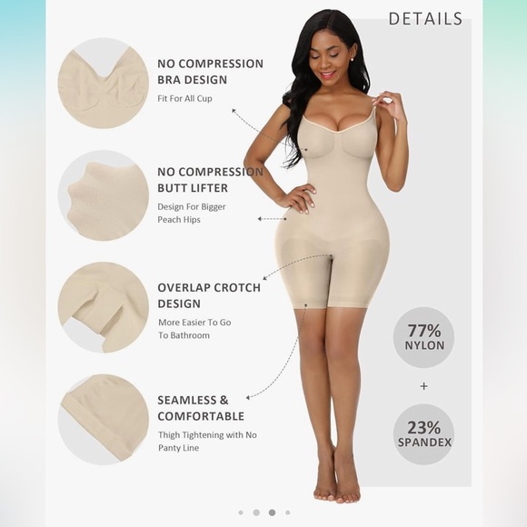 NWT Feelingirl Shapewear Bodysuit - Picture 2 of 7